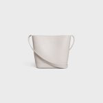 MINI BUCKET CUIR TRIOMPHE IN SMOOTH CALFSKIN CHALK - Image 3